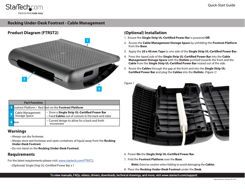 First page image of the manual for FTRST2