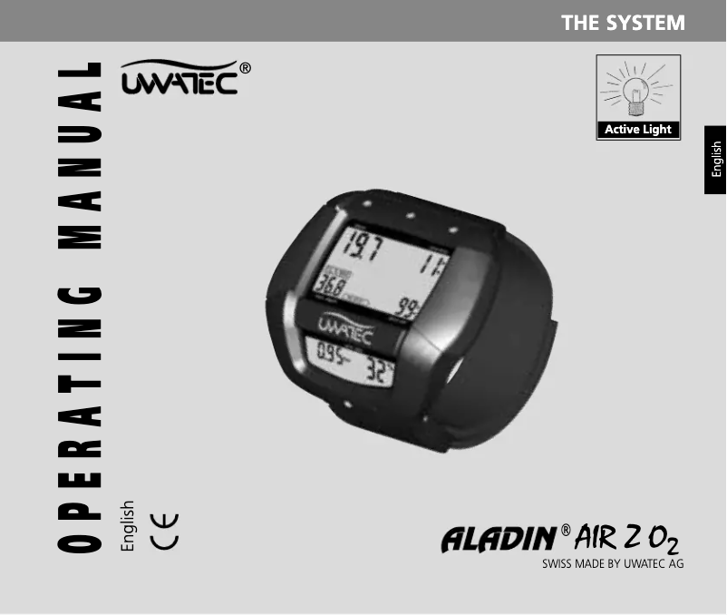 Page 1 of the manual User Manual Uwatec Aladin Air Z O2