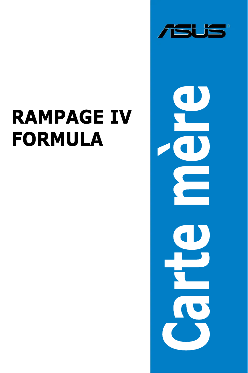 First page image of the manual for Asus Rampage IV Extreme/Battlefield 3 Edition
