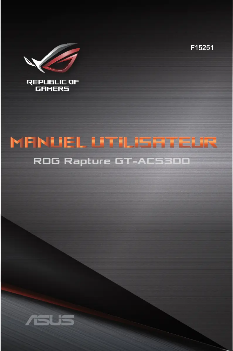 Page 1 of the manual User Manual Asus ROG Rapture GT-AC5300