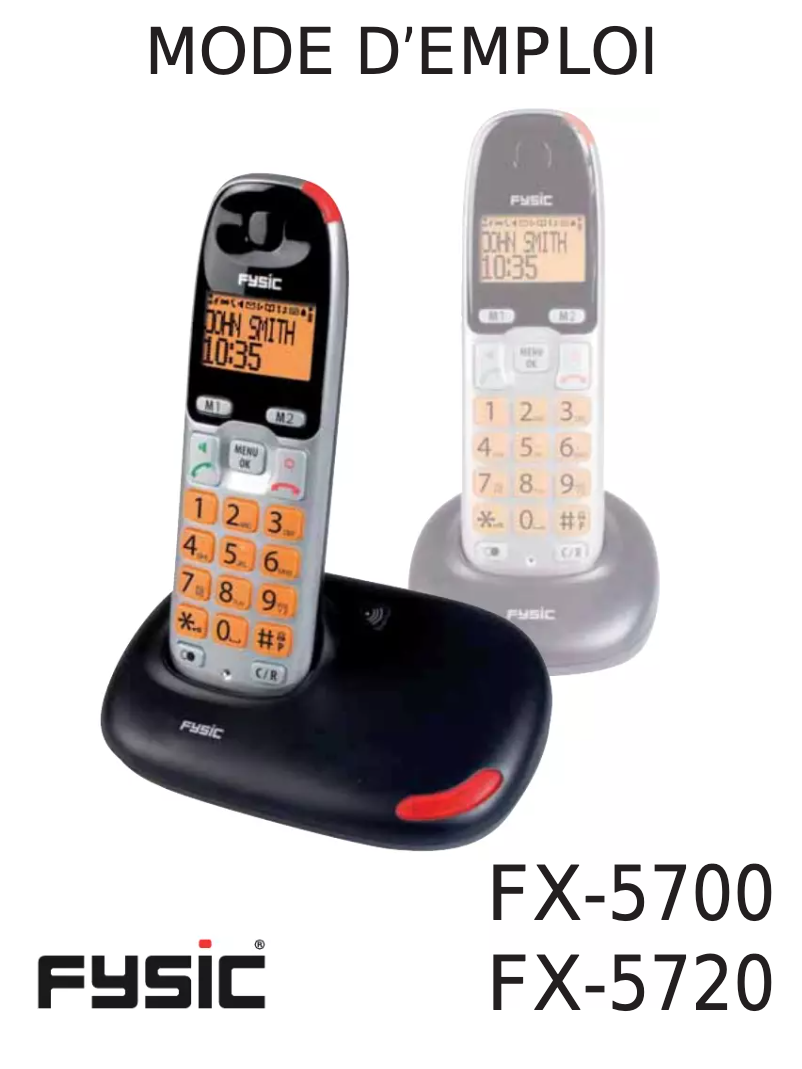 Page 1 of the manual User Manual Fysic FX-5700