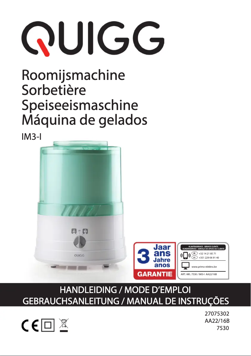 Page 1 of the manual User Manual Primo IM3