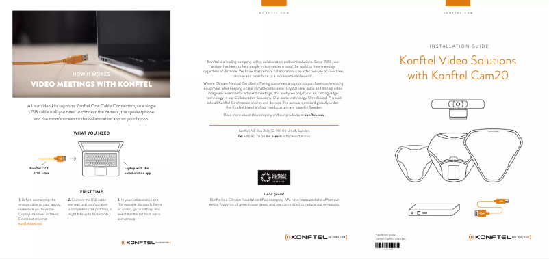 First page image of the manual for C2070