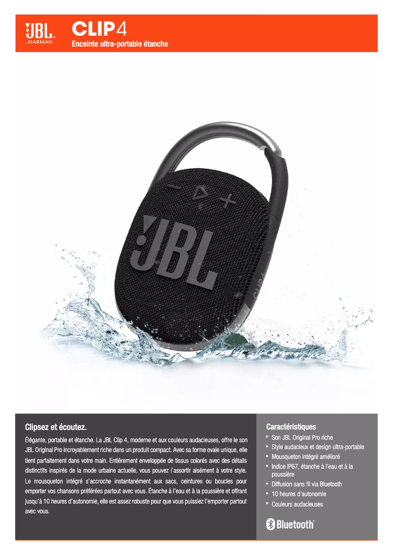 First page image of the manual for Clip 4