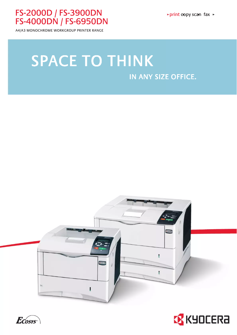 First page image of the manual for ECOSYS FS-4000DN