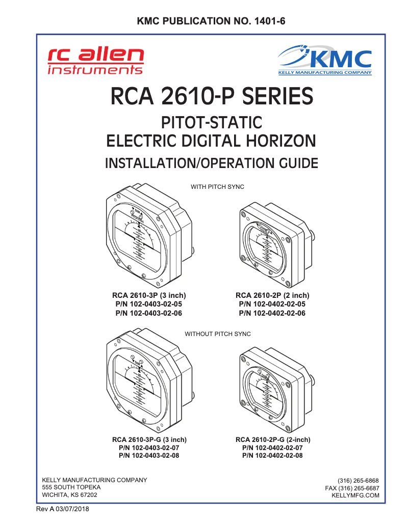First page image of the manual for RCA 2610-3P