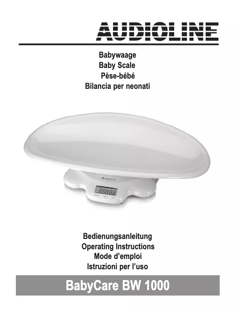 Page 1 of the manual User Manual Audioline BW 1000
