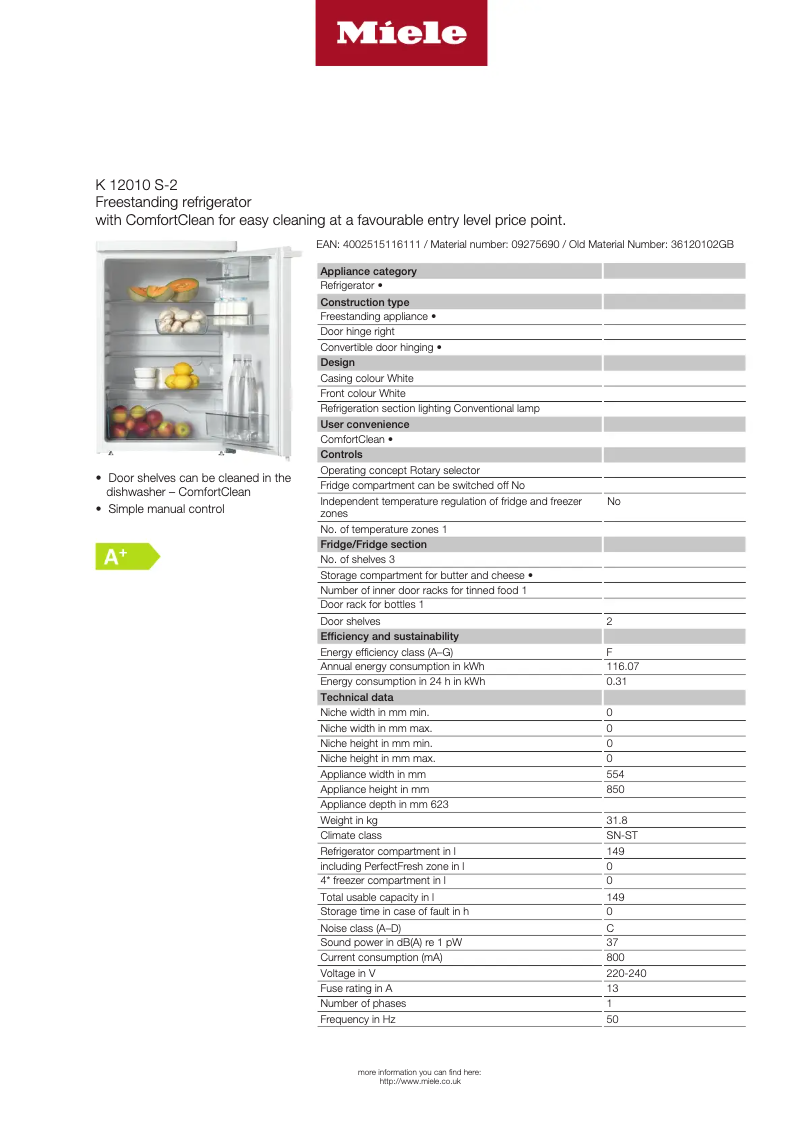 First page image of the manual for K12010 S-2
