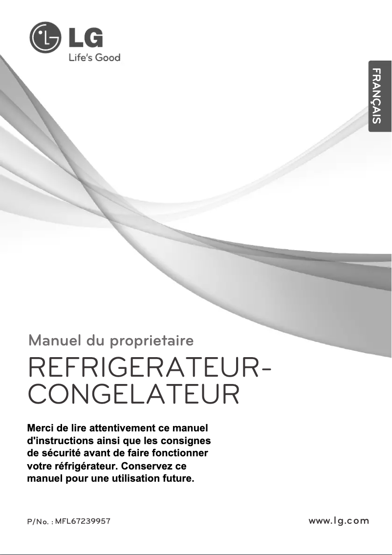 First page image of the manual for GR-M702GLHX