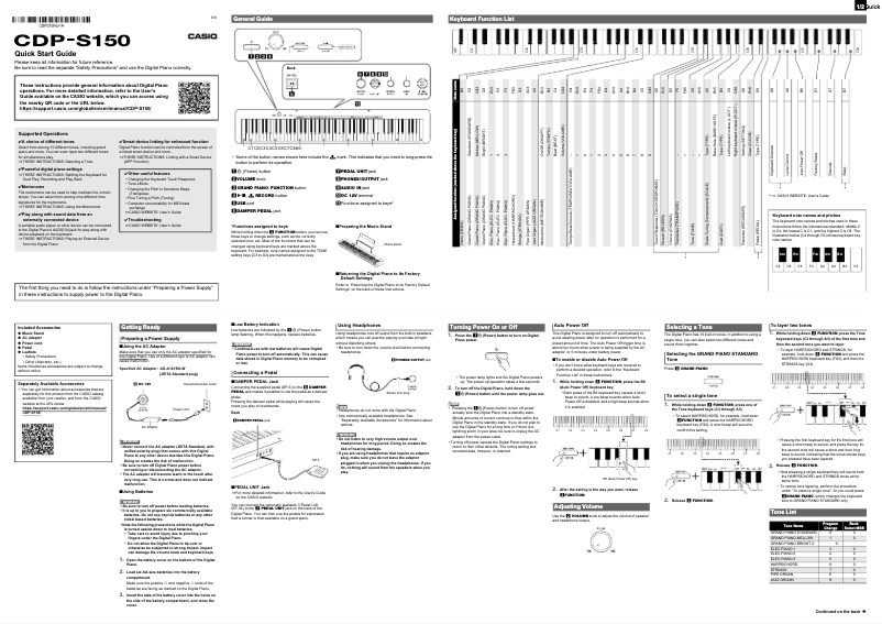 First page image of the manual for CDP-S150