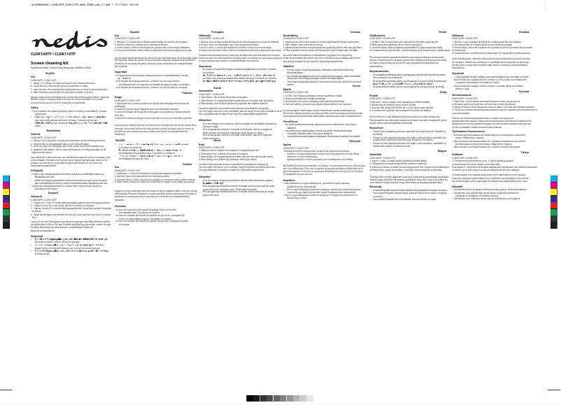 First page image of the manual for CLDK110TP