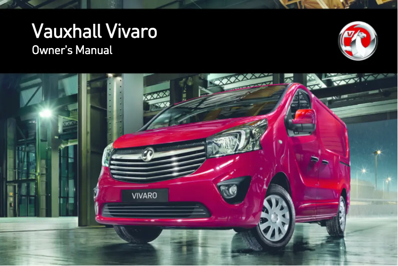First page image of the manual for Vivaro (2014)