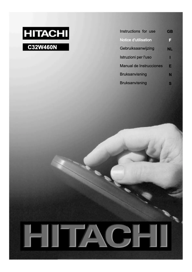 Page 1 of the manual User Manual Hitachi C32W460N
