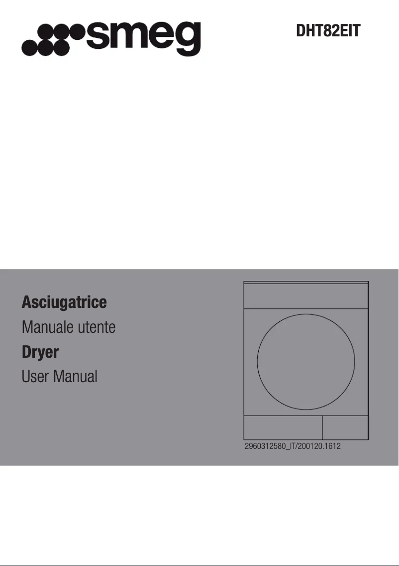 Page 1 of the manual User Manual Smeg DHT82EIT