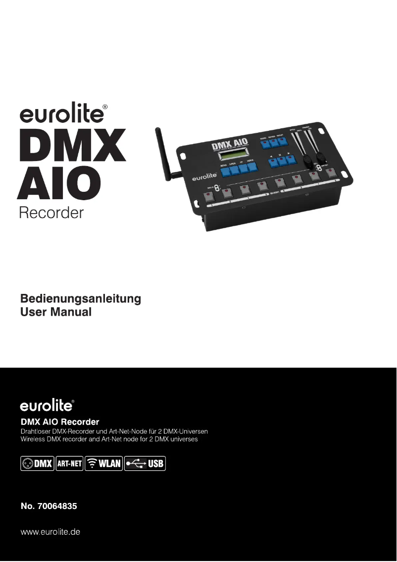 Page 1 of the manual User Manual Eurolite DMX AIO