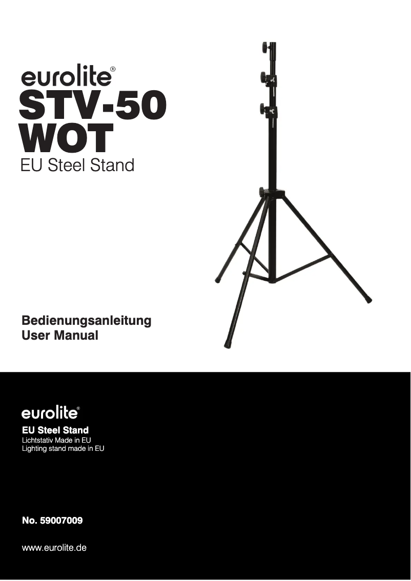 First page image of the manual for STV-50