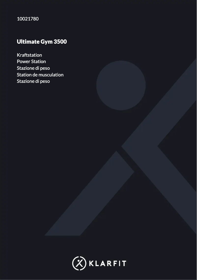 First page image of the manual for Ultimate Gym 3500