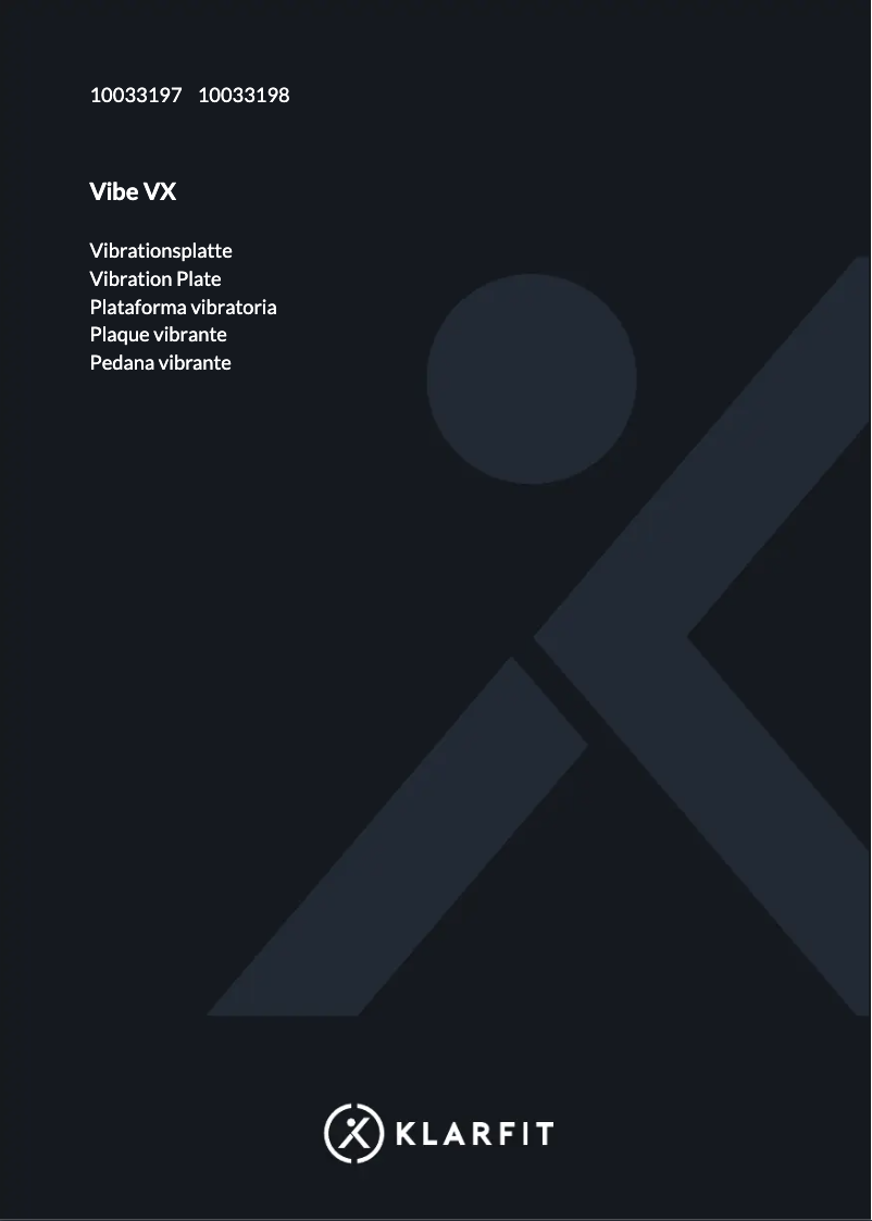 First page image of the manual for Vibe VX