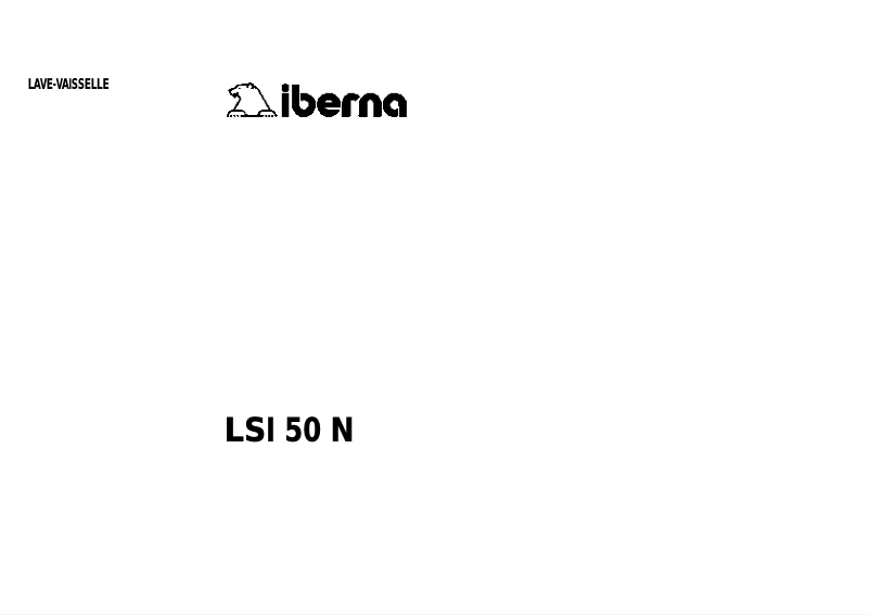 Page 1 of the manual User Manual Iberna LS LSI 50 N