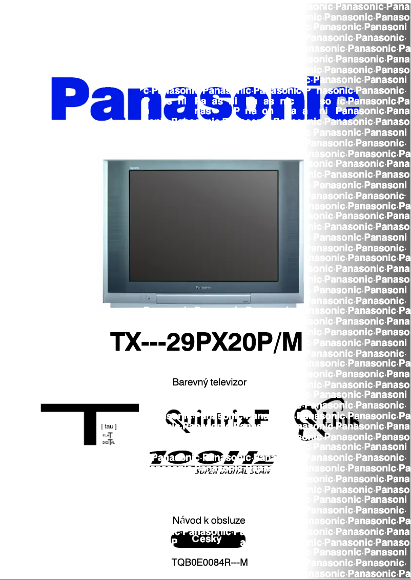 First page image of the manual for TX-29PX20PM