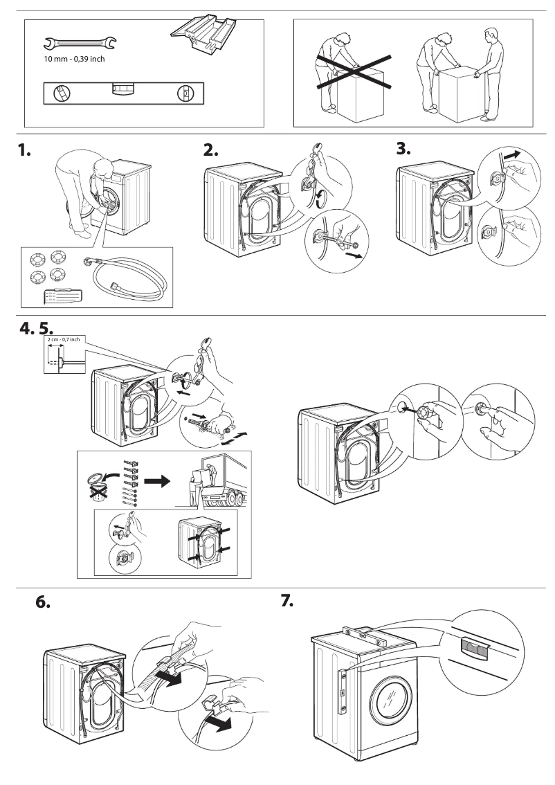 Page 1 of the manual Safety Instructions Whirlpool FFD 10469 BCV EE