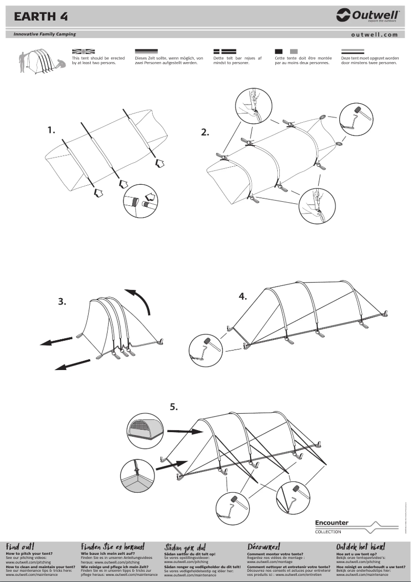 Page 1 of the manual User Manual Outwell Earth