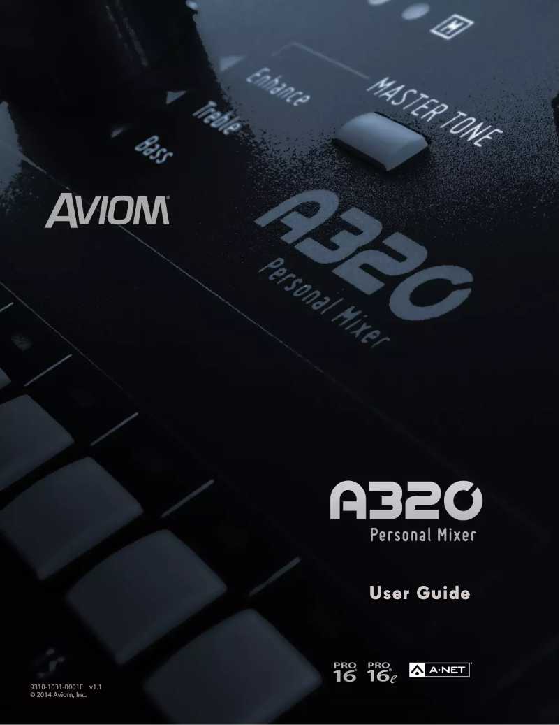 First page image of the manual for A320