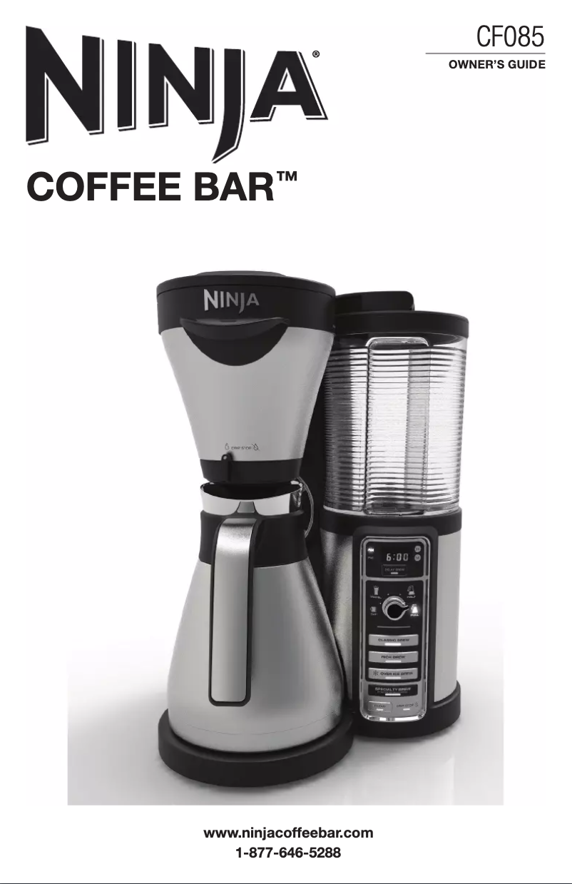 First page image of the manual for Coffee Bar CF085