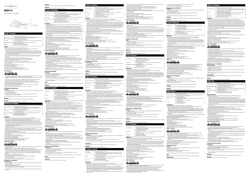 Page 1 of the manual User Manual Nedis BBQS110