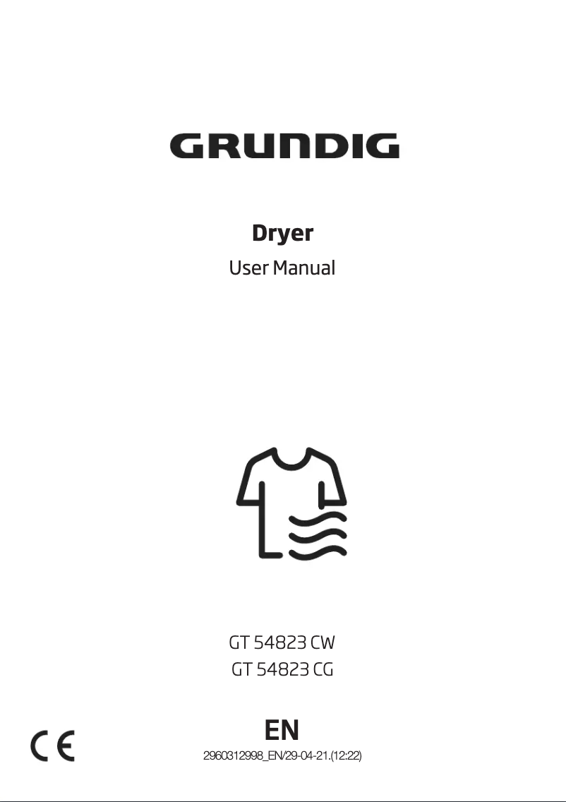Page 1 of the manual User Manual Grundig GT54823C