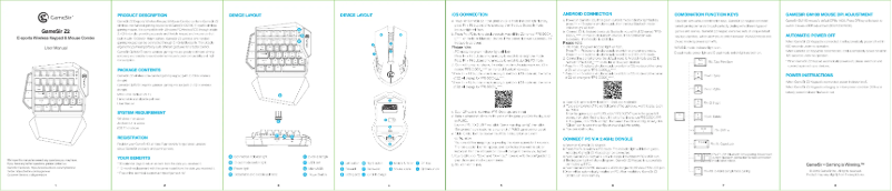 Page 1 of the manual User Manual Gamesir Z2