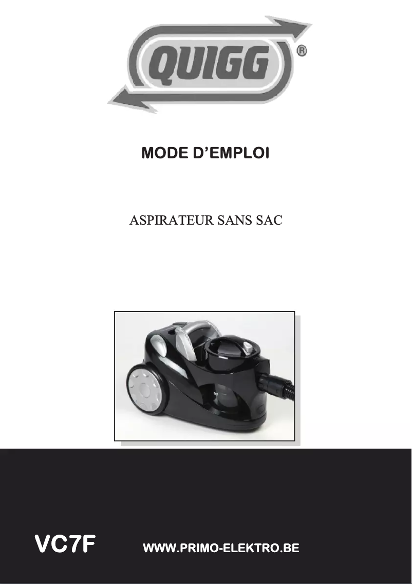 First page image of the manual for VC7