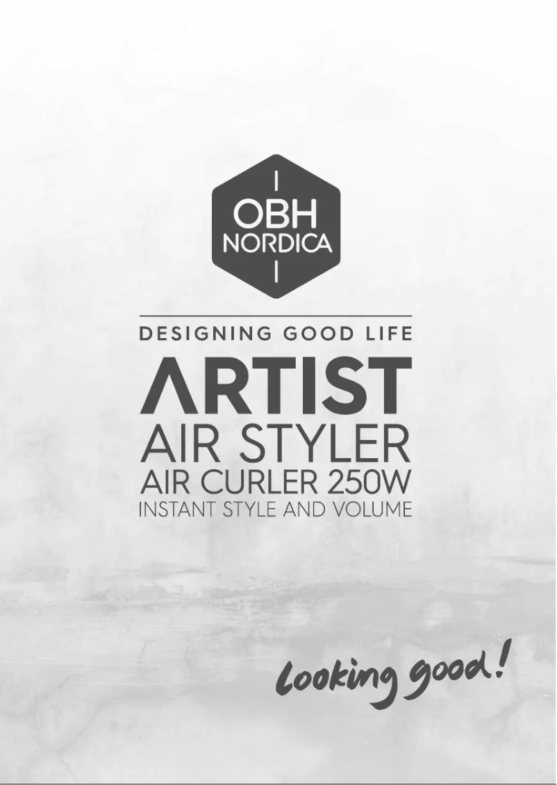 Page 1 of the manual User Manual OBH Nordica Artist Air Curler 250W 3541