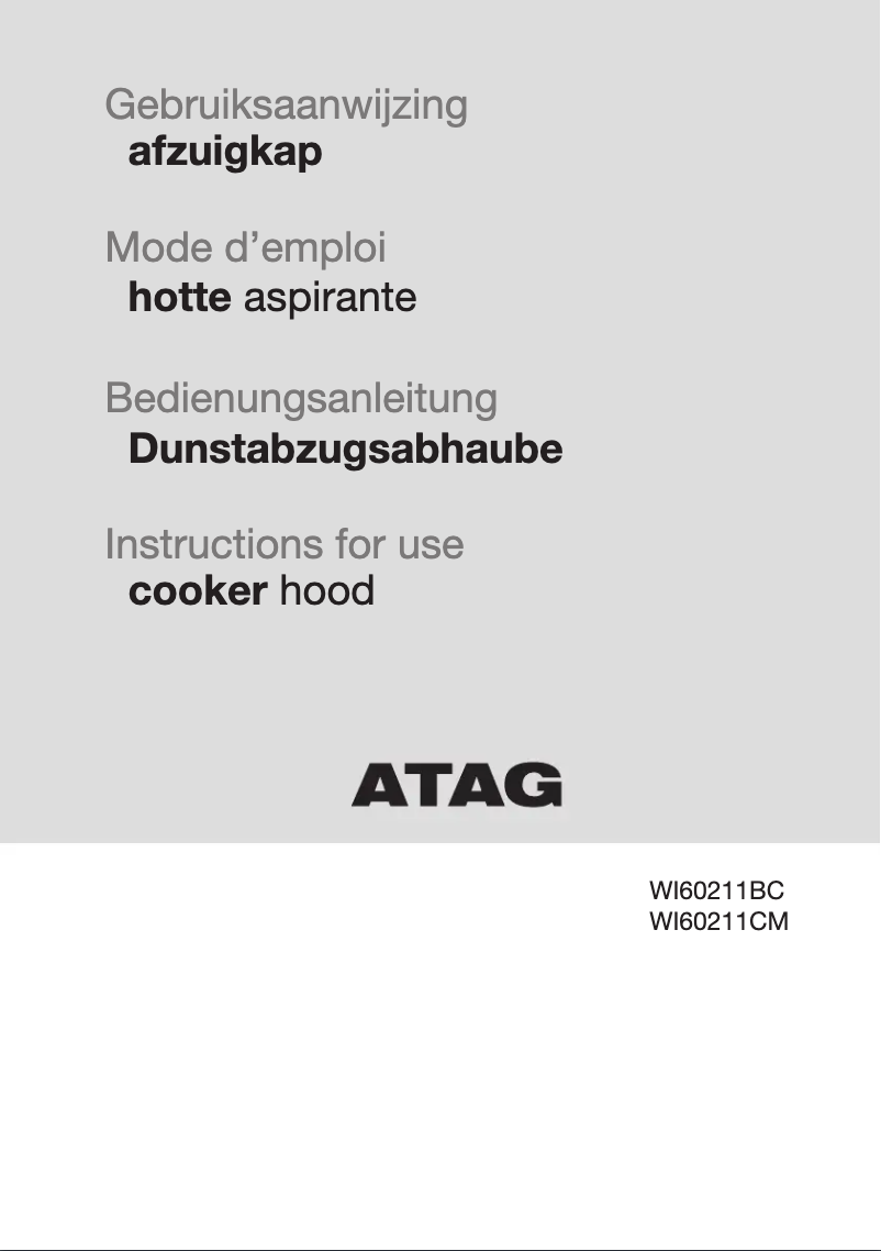 First page image of the manual for WI60211CM