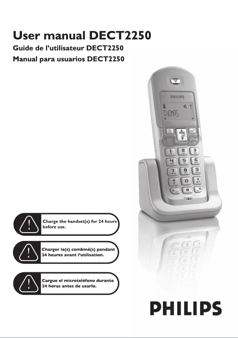 First page image of the manual for DECT2250