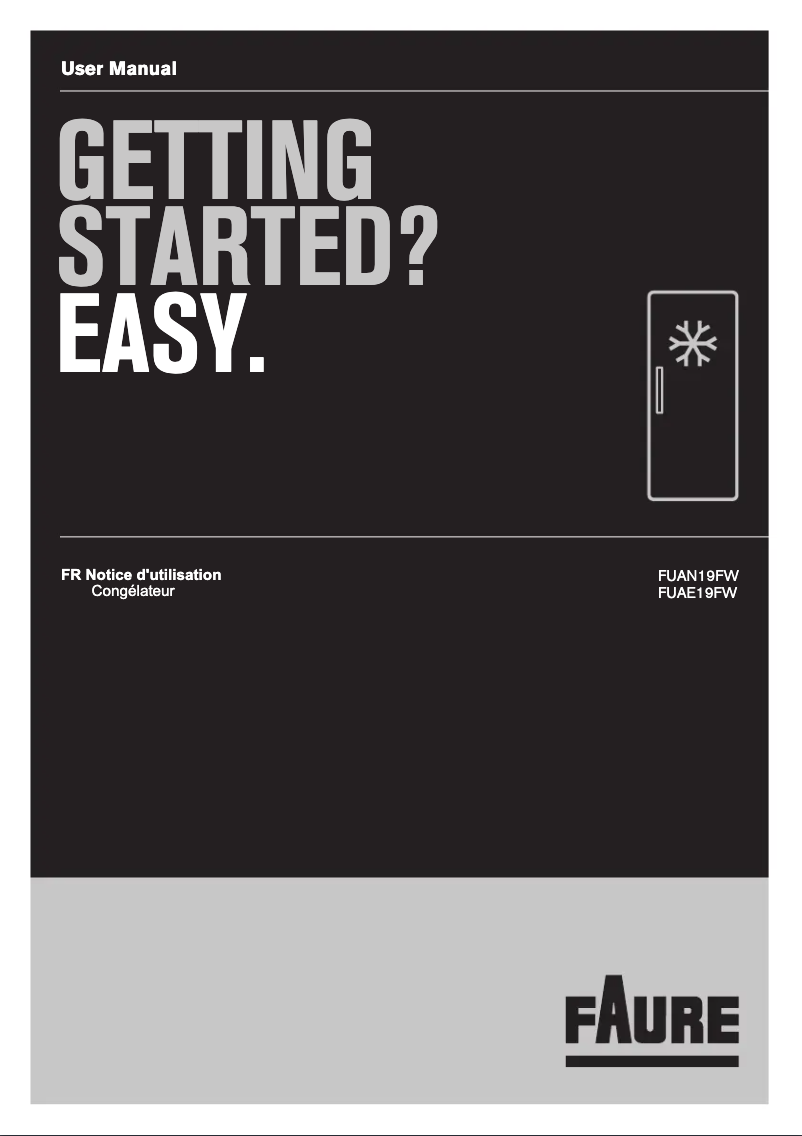 Page 1 of the manual User Manual Faure FUAN19FW
