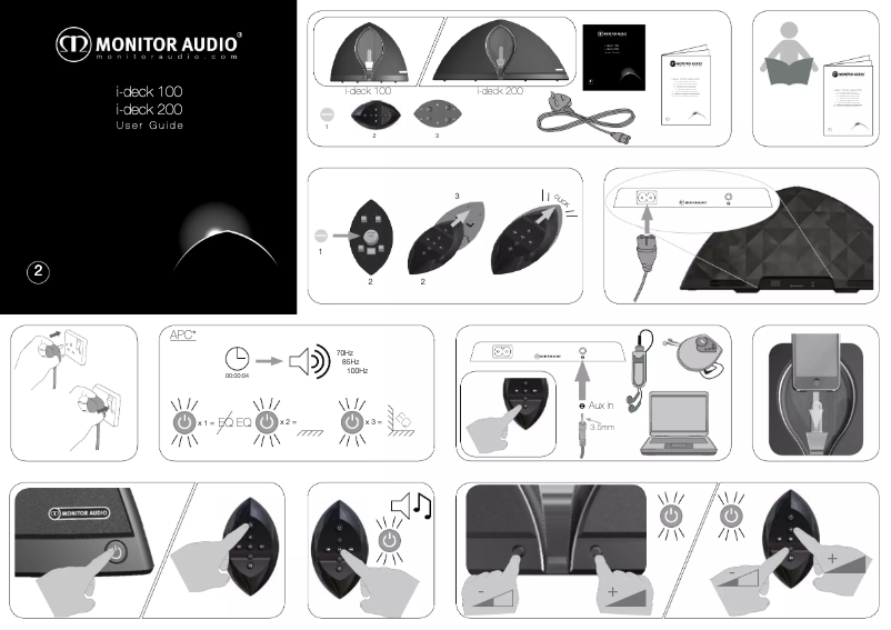 Page 1 of the manual User Manual Monitor Audio I-Deck 100