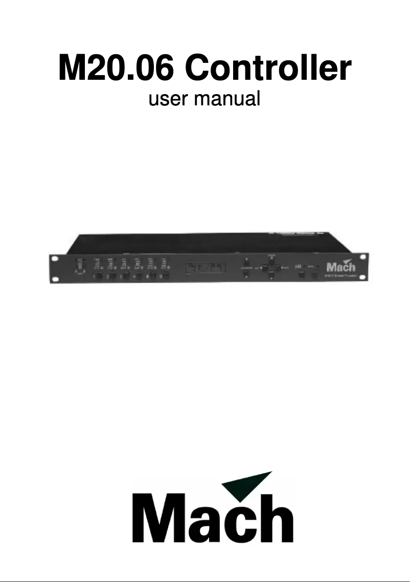 First page image of the manual for M20.06