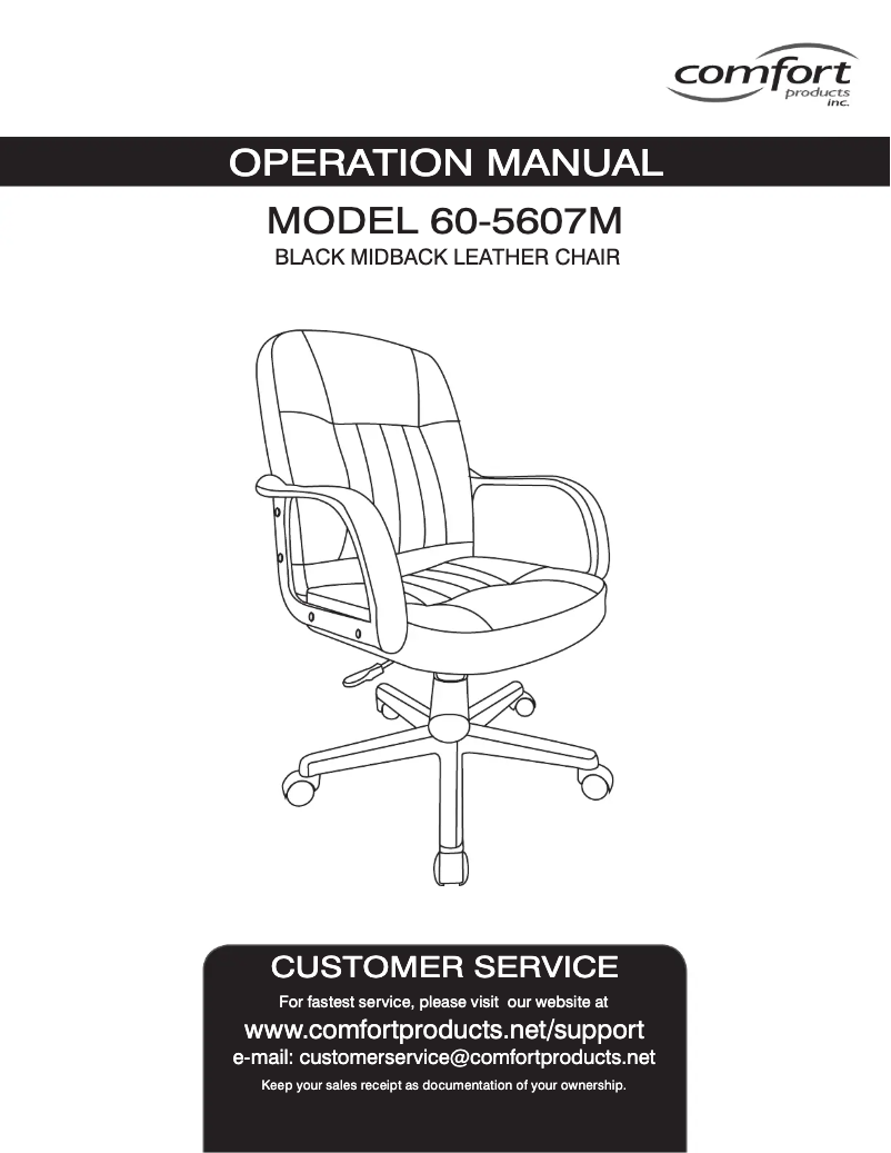 First page image of the manual for 60-5607M