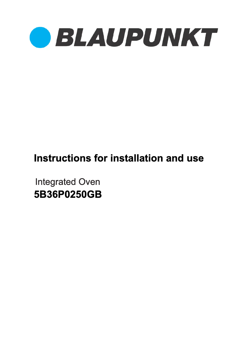 Image de la première page du manuel de l'appareil 5B36P0250AU