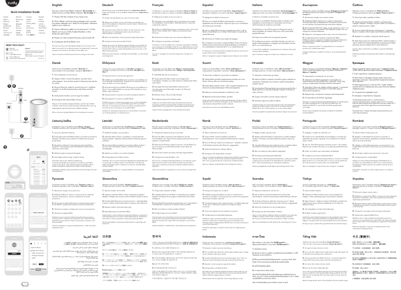 Page 1 de la notice Guide d'installation Cudy M1800