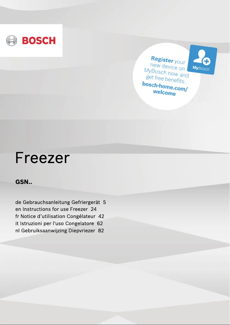 Page 1 of the manual User Manual Siemens GS58NAWCV