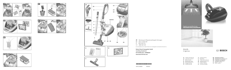 First page image of the manual for BGL85S330