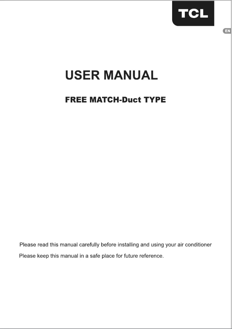 Page 1 of the manual User Manual TCL M18D1W0