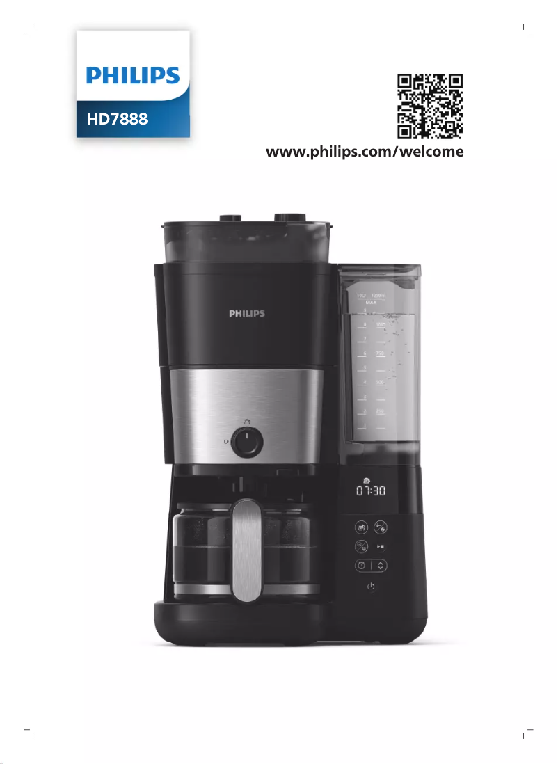 Page 1 of the manual User Manual Philips HD7888