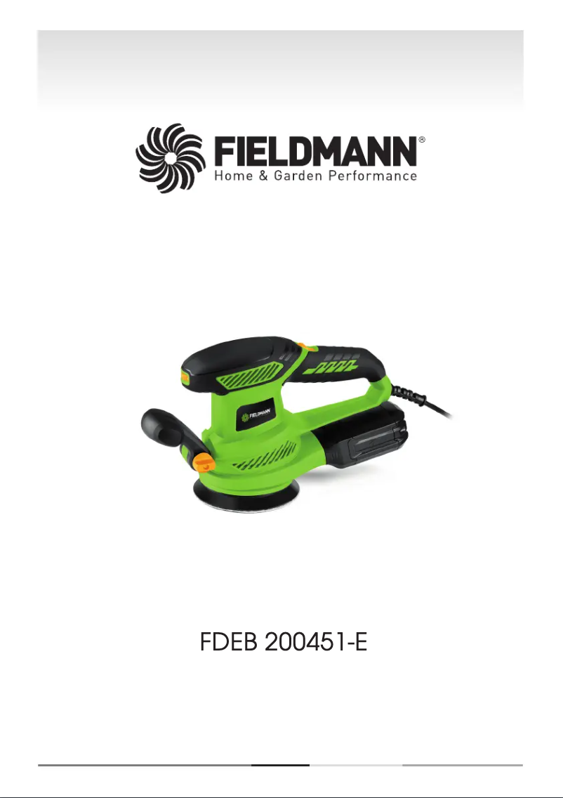First page image of the manual for FDEB 200451-E