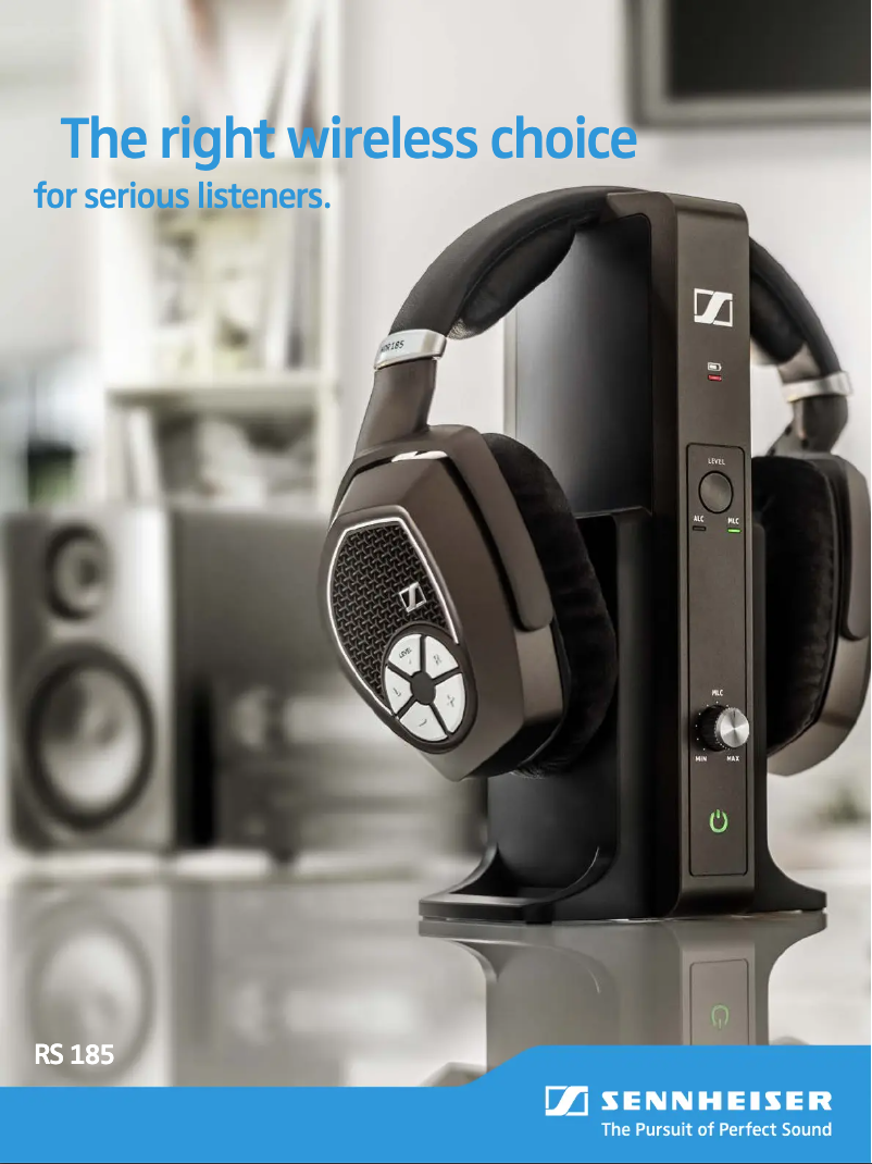 Page 1 of the manual Technical Sheet Sennheiser RS 185