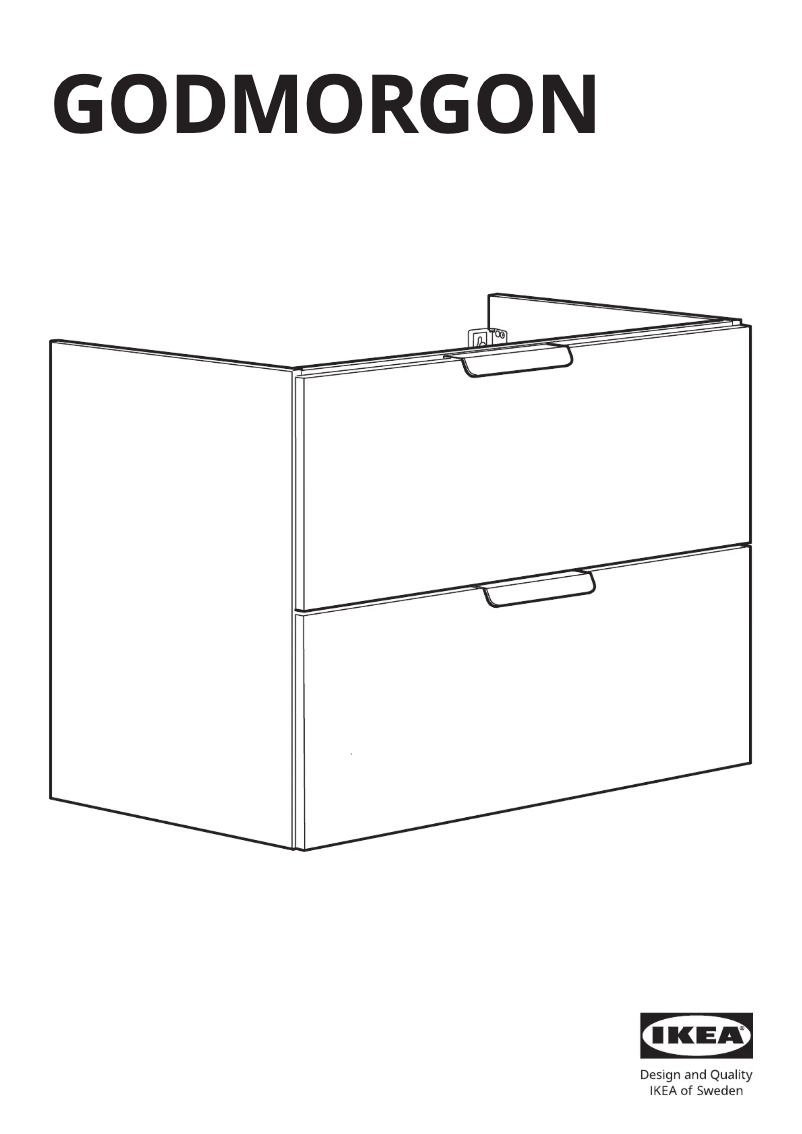 Page 1 of the manual User Manual Ikea GODMORGON 502.811.06