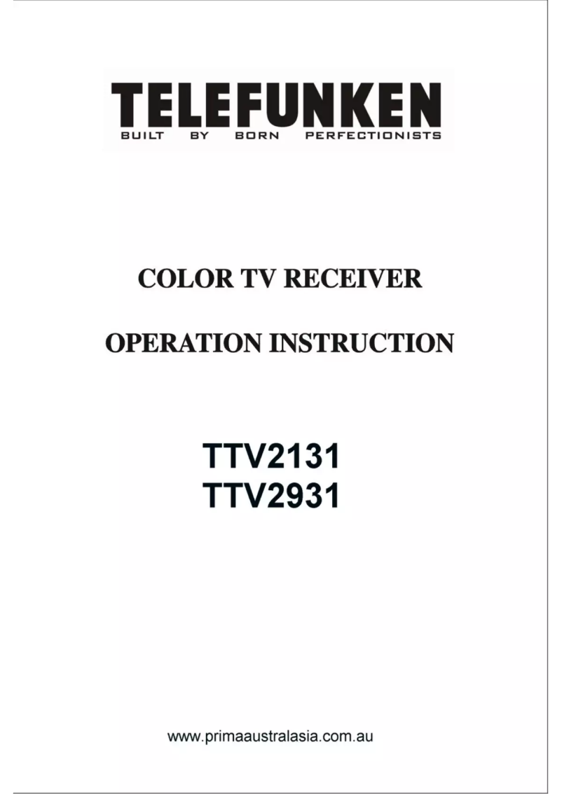 Page 1 of the manual User Manual Telefunken TTV 2931