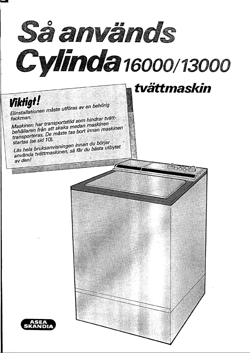Page 1 of the manual User Manual Cylinda 16000